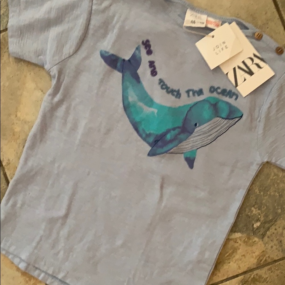 Zara Tee Shirt 👚 🐳